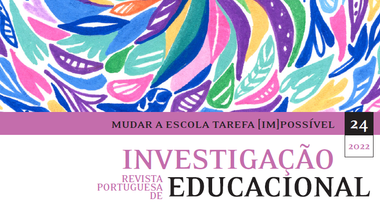 Revista Portuguesa Investigacao Educacional 24 2022 extracto da capa